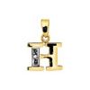 Diamond Gold Pendant - H Initial