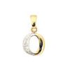 Diamond Gold Pendant - O Initial