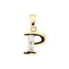 Diamond Gold Pendant - P Initial