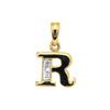 Diamond Gold Pendant - R Initial