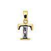 Diamond Gold Pendant - T Initial