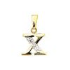 Diamond Gold Pendant - X Initial