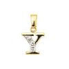 Diamond Gold Pendant - Y Initial