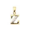 Diamond Gold Pendant - Z Initial