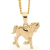 Gold Pendant - Pony Horse