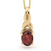 Garnet Gold Pendant