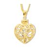 Gold Pendant - Bear Heart Locket