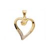 Diamond Gold Pendant - Heart
