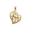 Diamond Gold Pendant - Heart