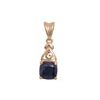 Black Sapphire Gold Pendant