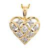 Diamond Gold Pendant - Heart Dreamweaver