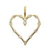 Diamond Gold Pendant - Heart