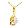 Diamond Gold Pendant - Flower