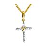Diamond Gold Pendant - Cross