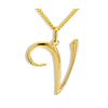 Gold Pendant - V