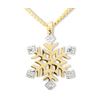 Diamond Gold Pendant - Snowflake