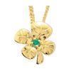 Emerald Gold Pendant - Shamrock