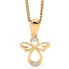 Diamond Gold Pendant - Angels