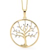 Diamond Gold Pendant - Tree of Life