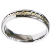 Tungsten and Gold Ring - 81165M