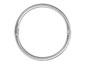 Silver Mens Earring - Sleeper 10mm Plain