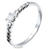 Diamond Platinum Ring - Fancy