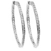 Diamond Platinum Earrings - Circle of Life Hoop