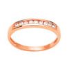 Diamond Rose Gold Ring - Eternity Channel