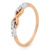 Diamond Rose Gold Ring - Infinity Symbol