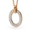 Diamond Rose Gold Pendant - Circle of Life