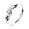 Diamond White Gold Ring - Engagement Twist