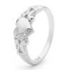 Diamond White Gold Ring - Heart