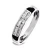 Diamond White Gold Ring - Eternity Double Row