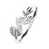 Diamond White Gold Ring - Flower