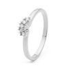 Diamond White Gold Ring - Eternity 5 Gem