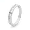 Cubic Zirconia CZ White Gold Ring - Channel Setting