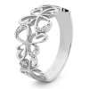 Diamond White Gold Ring - Angels