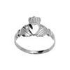 White Gold Ring - Claddagh
