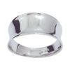 White Gold Ring - Concave