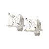 Cubic Zirconia CZ White Gold Earrings - Square 5x5mm