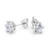 Cubic Zirconia CZ White Gold Earrings