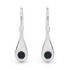 Sapphire White Gold Earrings