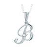 Diamond White Gold Pendant - B