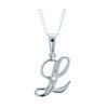 Diamond White Gold Pendant - L