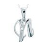 Diamond White Gold Pendant - N