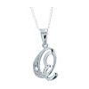 Diamond White Gold Pendant - Q