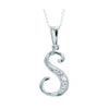 Diamond White Gold Pendant - S