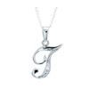 Diamond White Gold Pendant - T