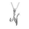 Diamond White Gold Pendant - V