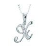 Diamond White Gold Pendant - X